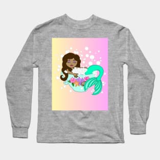 Teacup Mermaid (sunrise) Long Sleeve T-Shirt